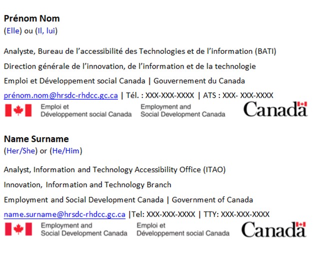 Accessible Email Signature Block