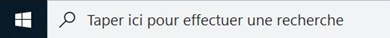 Barre de recherche de Windows